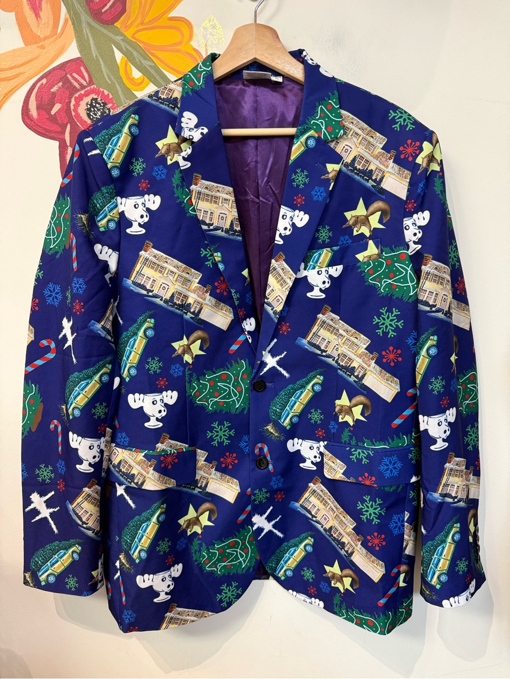 National Lampoon's Christmas Vacation Mens Blazer Jacket Size 44
